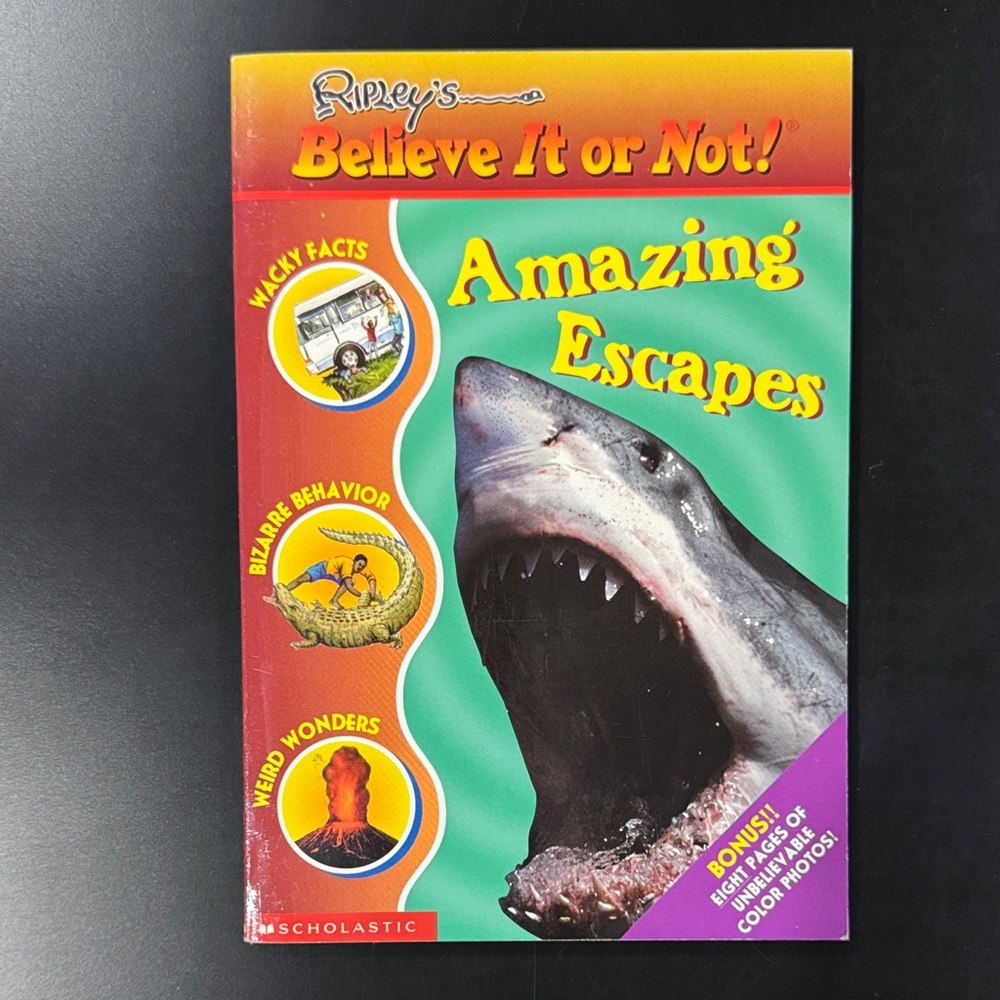 Ripley’s Believe It or Not!: Amazing Escapes - Vintage Scholastic Paperback Book